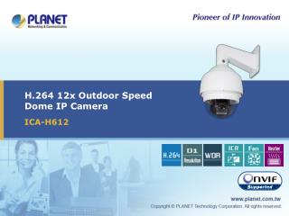H.264 12x Outdoor Speed Dome IP Camera