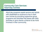 Community Care Services