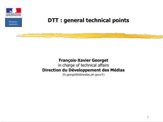 DTT : general technical points