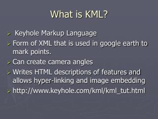 What is KML?