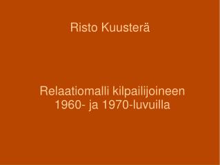 Risto Kuusterä