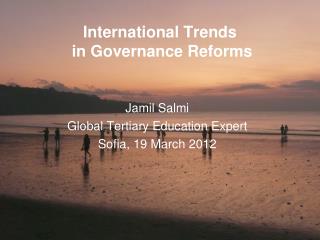 International Trends in Governance Reforms