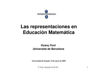 Las representaciones en Educación Matemática