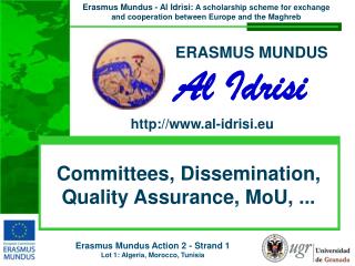 Committees, Dissemination, Quality Assurance, MoU , ...