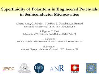 Superfluidity of Polaritons in Engineered Potentials in Semiconductor Microcavities