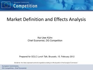 Market Definition and Effects Analysis