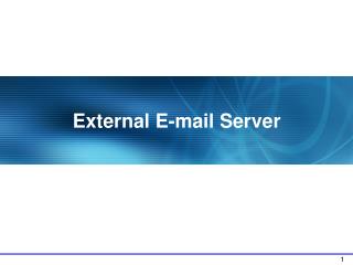 External E-mail Server