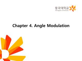 Chapter 4. Angle Modulation