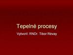 Tepeln procesy