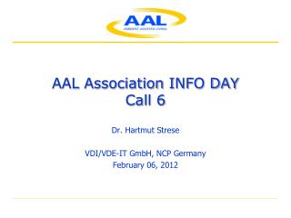 AAL Association INFO DAY Call 6