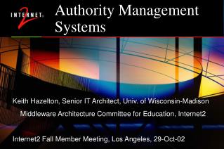 Authority Management Systems