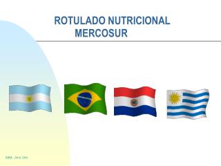 ROTULADO NUTRICIONAL MERCOSUR