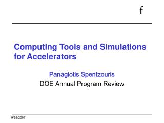 Computing Tools and Simulations for Accelerators