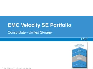 EMC Velocity SE Portfolio