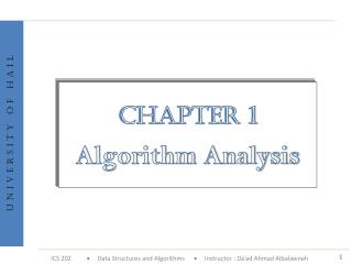 Chapter 1 Algorithm Analysis