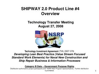 SHIPWAY 2.0 Product Line #4 Overview