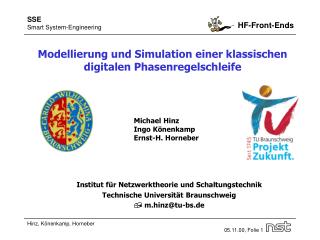 Modellierung und Simulation einer klassischen digitalen Phasenregelschleife