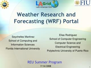 Weather Research and Forecasting (WRF) Portal