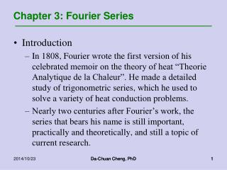 Chapter 3: Fourier Series