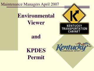 Environmental Viewer and KPDES Permit