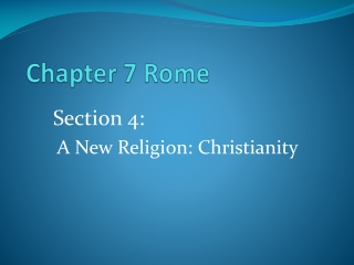 Chapter 7 Rome