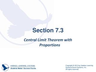 Section 7.3