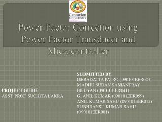 Power Factor Correction using Power Factor Transducer and Microcontroller