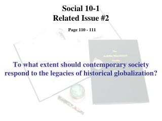 Social 10-1 Related Issue #2 Page 110 - 111
