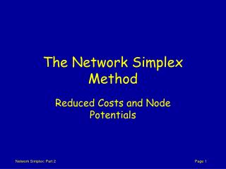 The Network Simplex Method
