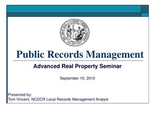 Public Records Management