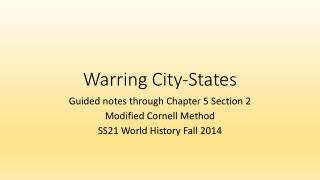 Warring City-States