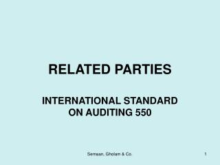 RELATED PARTIES