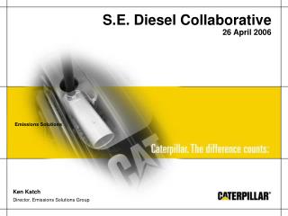S.E. Diesel Collaborative 26 April 2006