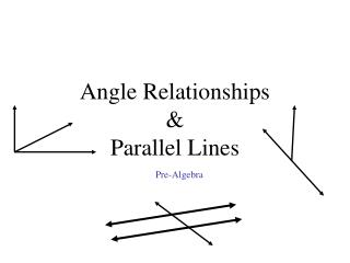 Angle Relationships &amp; Parallel Lines