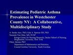 Estimating Pediatric Asthma Prevalence in Westchester County NY: A Collaborative, Multidisciplinary Study