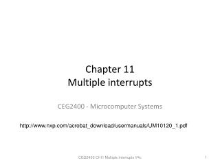 Chapter 11 Multiple interrupts