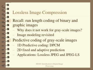 Lossless Image Compression