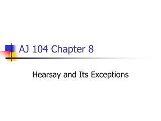 AJ 104 Chapter 8