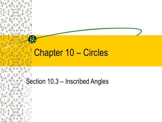 Chapter 10 – Circles