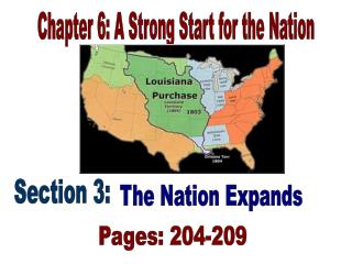 Chapter 6: A Strong Start for the Nation