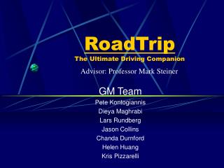 RoadTrip The Ultimate Driving Companion