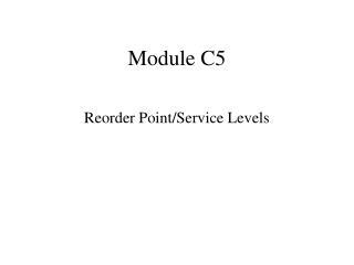 Module C5