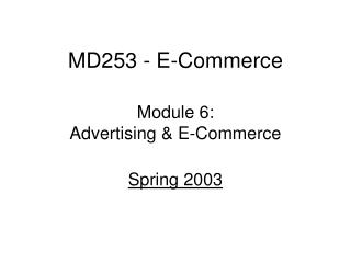 MD253 - E-Commerce