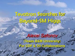 Tevatron Searches for Beyond-SM Higgs