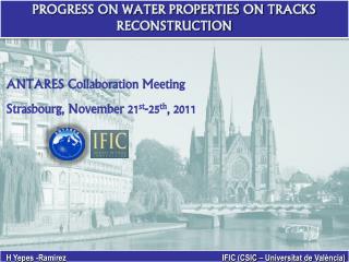 PROGRESS ON WATER PROPERTIES ON TRACKS RECONSTRUCTION