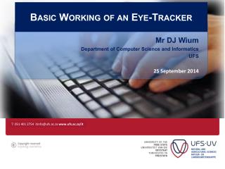 Basic Working of an Eye-Tracker