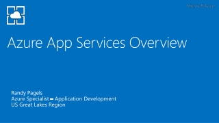 Azure App Services Overview
