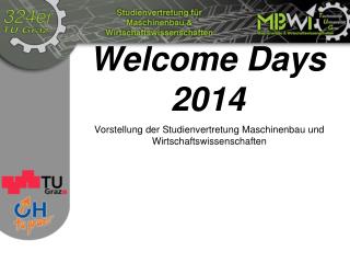 Welcome Days 2014