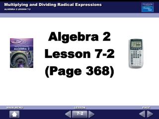Multiplying and Dividing Radical Expressions