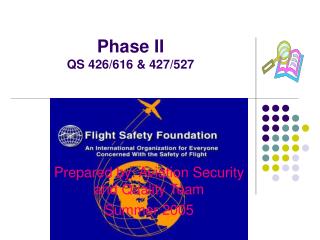 Phase II QS 426/616 &amp; 427/527